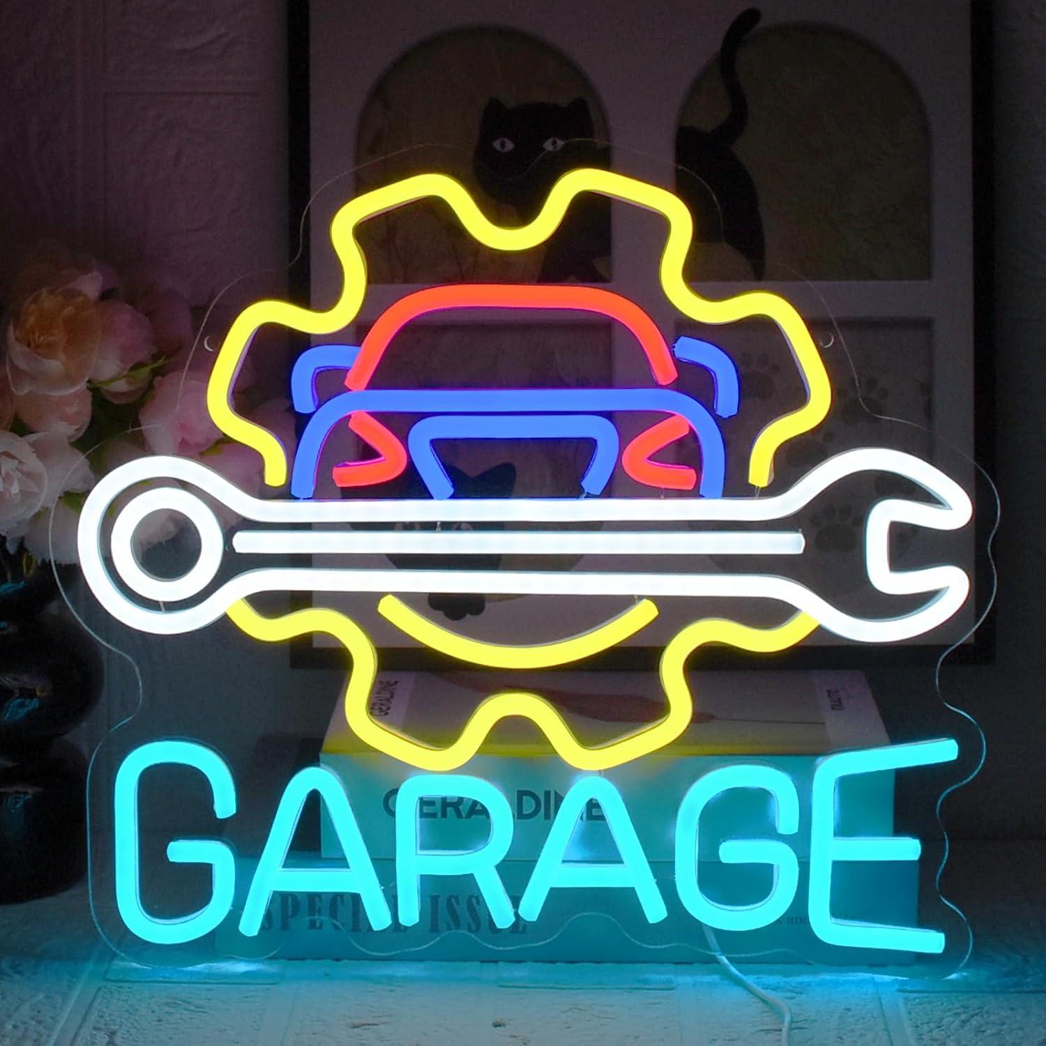 Auto Repair Shop In - Enseigne néon LED USB à intensité
